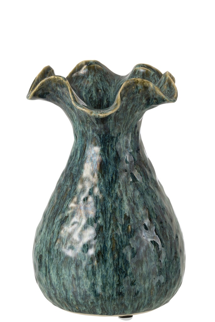 Vase Ronny Irregular Clay Blue