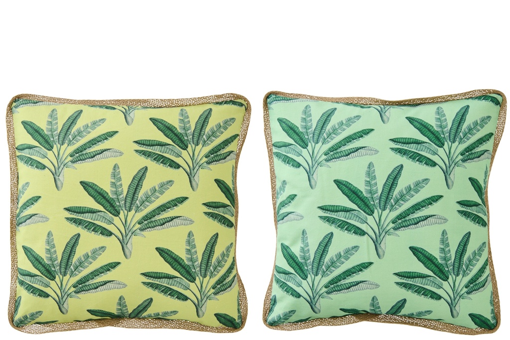 Cushion Palm Trees Cotton Green