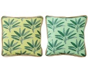 Cushion Palm Trees Cotton Green
