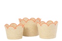 Set Of 3 Basket Flower Corn