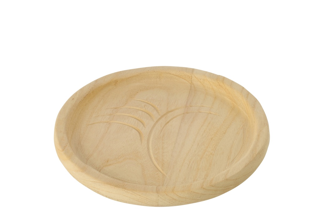 Decorative Tray Leaf Paulownia Wood