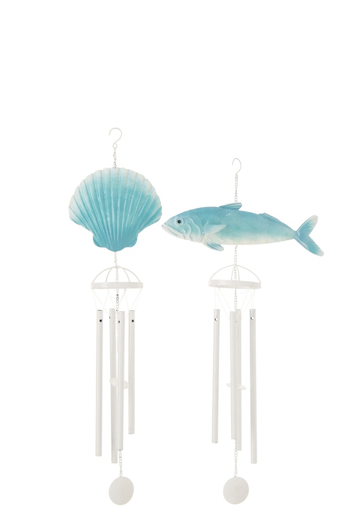 Wind Chime Fish/Shell Iron Light