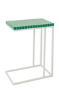 Side Table Rectangle Checkered Iron