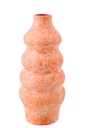 Vase Ceramic Orange/White Large