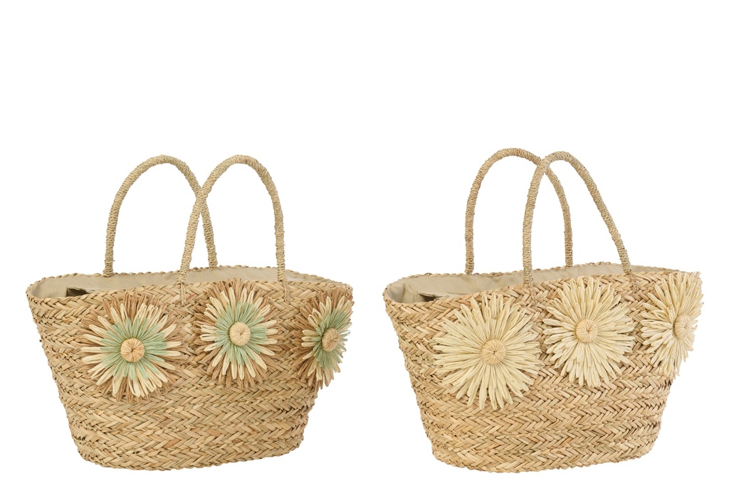 Bag Sunflower Seagrass Natural/Khaki Green