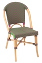 Dining Chair Geo Rattan Pink/Green