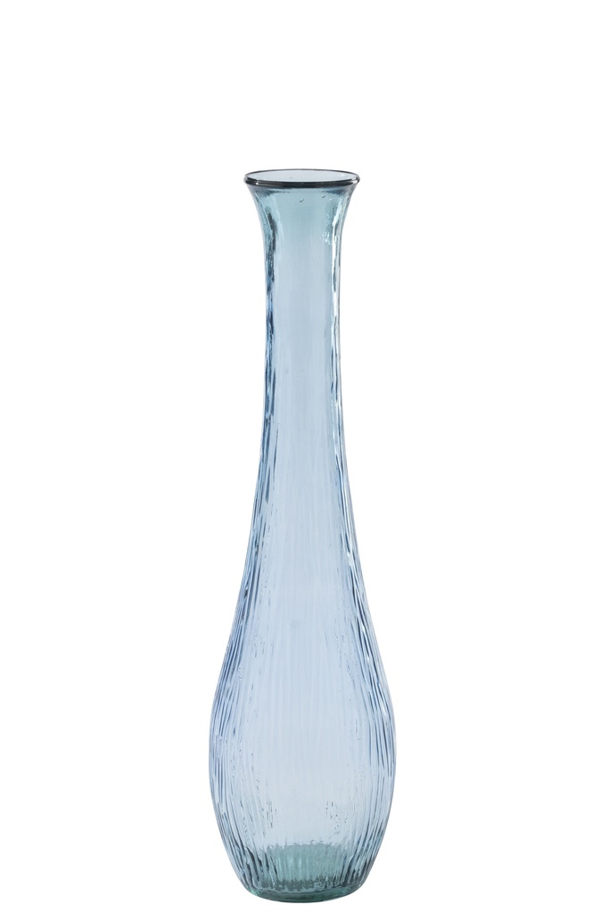 Floor Vase Glass Light Blue