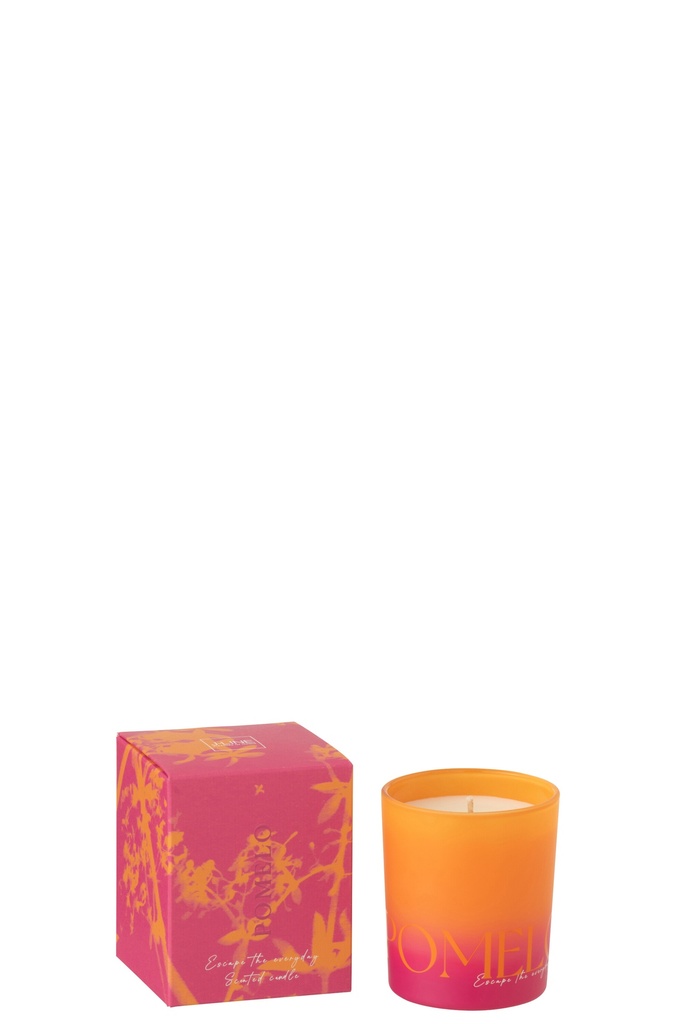Scented Candle Oasis Wax Orange/Pink