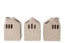 Vase House Porcelain Greige Assortment