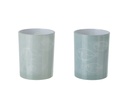 Tealight Holder Fish Glass Grey