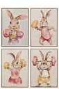 Painting Sporty Rabbit Acrylic Multi