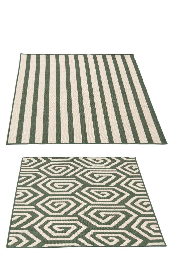 Rug Outdoor Stripes + Spirals