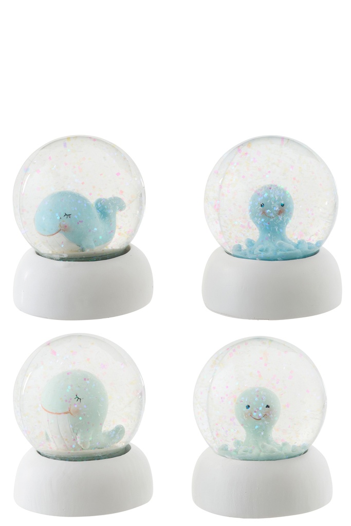 Water Globe Whale + Octopus