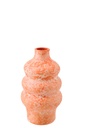 Vase Ceramic Orange/White Small
