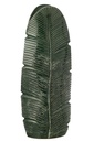 Vase Leaf Stoneware Dark Green