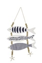 Hanger Fish Mixed Pattern MDF/Rope