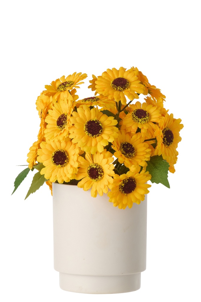 Sunflower PVC Warm Yellow/White