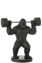 Gorilla Weight Lifting Polyresin Black