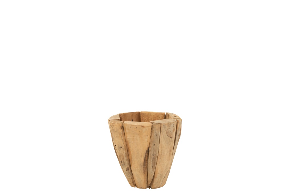 Flowerpot Jack Teak Wood Natural