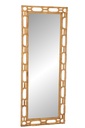 Wall Mirror Ring Rattan Natural