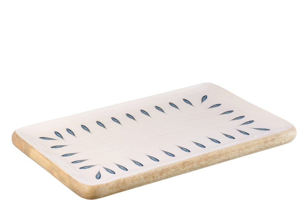 Tray Rectangle Mango Wood Dark