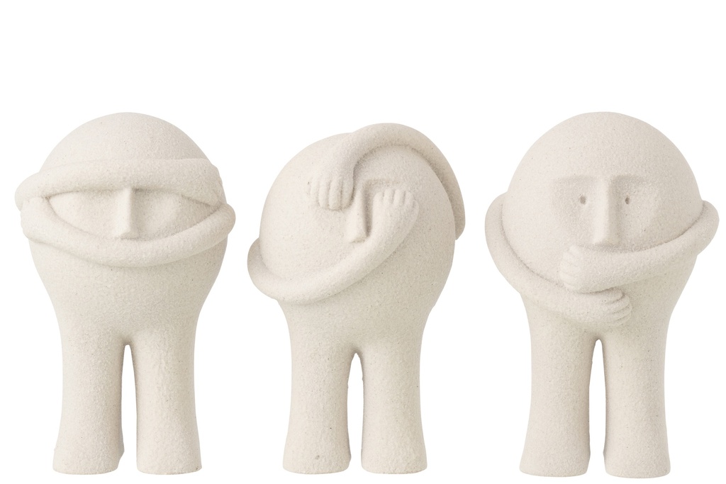 Figurine Bollie Resin Light Grey
