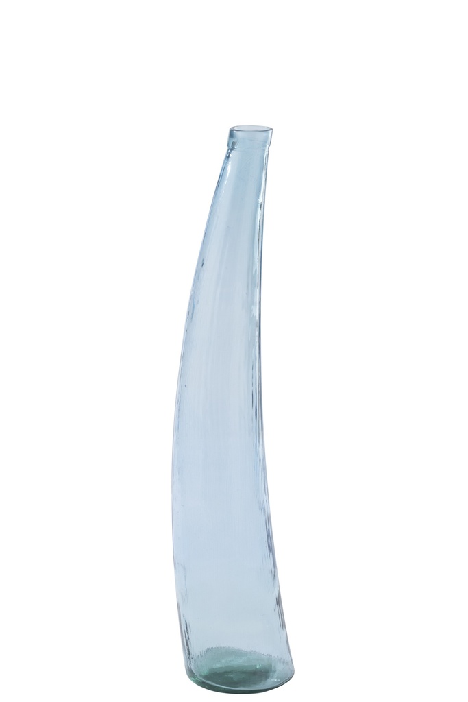Floor Vase Glass Light Blue