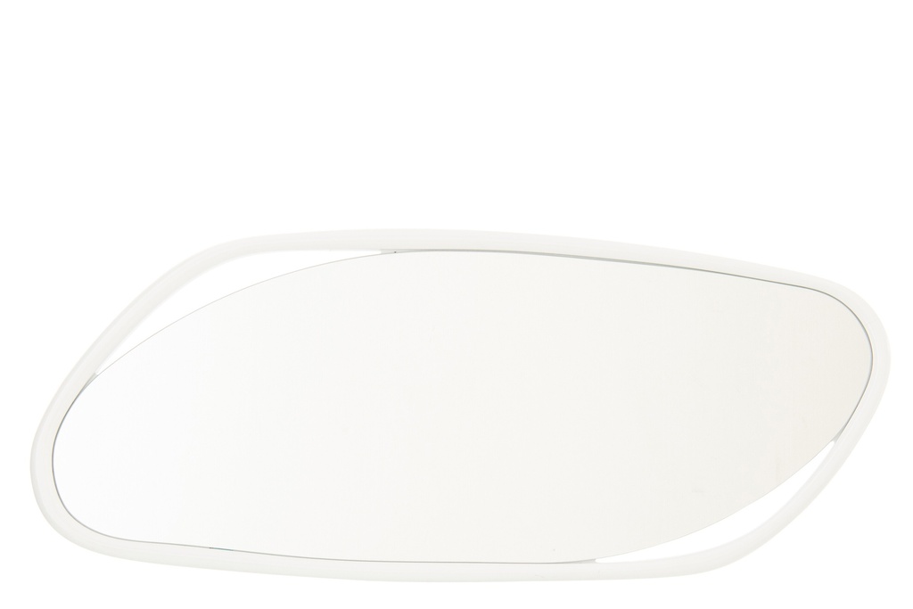 Wall Mirror Irregular MDF/Paint White
