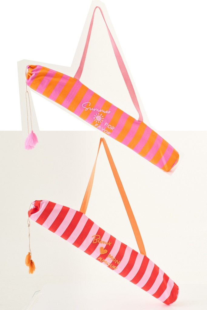 Beach Mat Summer/Bisous Striped Polypropylene