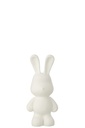 Rabbit Eddy Polyresin White Small