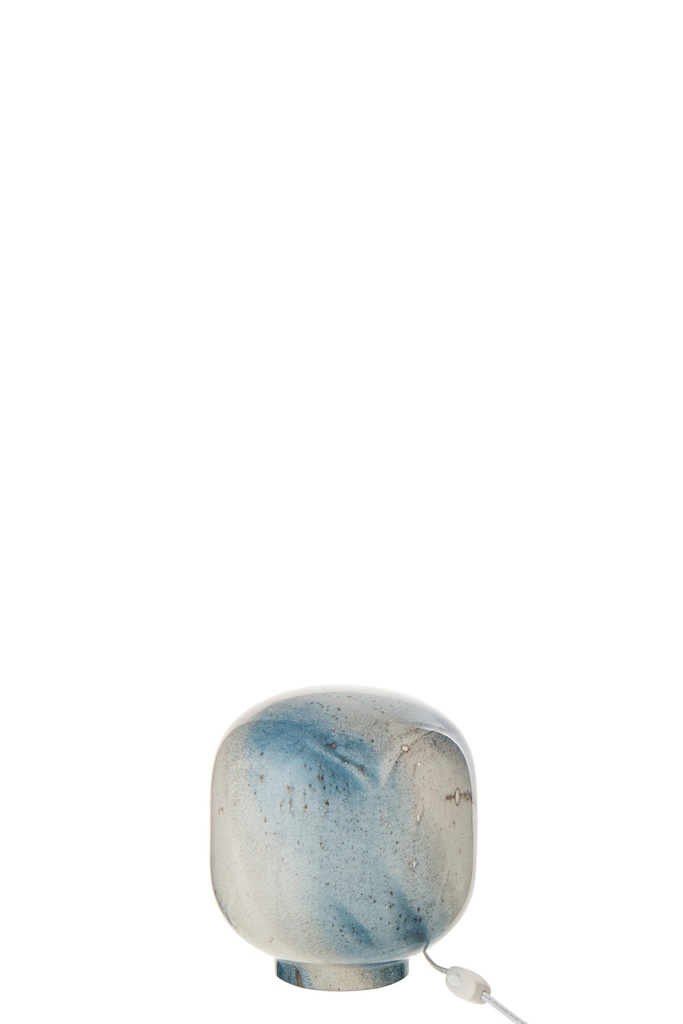Table Lamp Bola Glass Blue/White