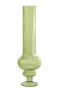 Vase Ada Ribbed Glass Green