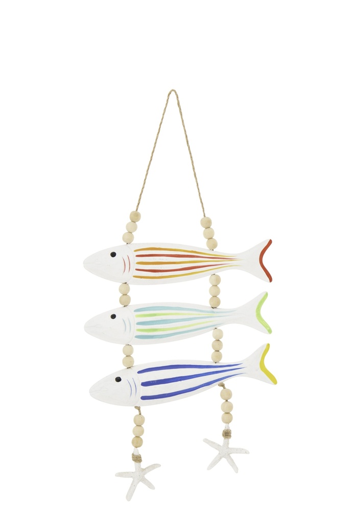 Hanger Fish + Beads Striped