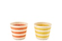Flowerpot Striped Paper Yellow/Orange Medium