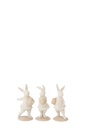 Rabbit Egg Resin Beige Assortment