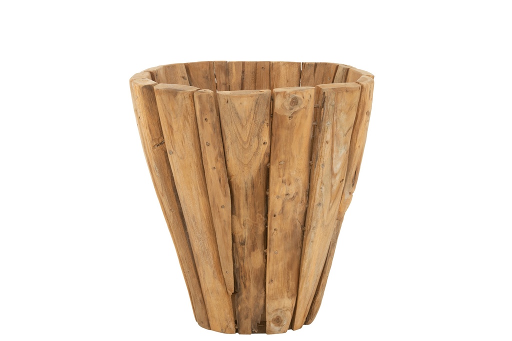 Flowerpot Jack Teak Wood Natural