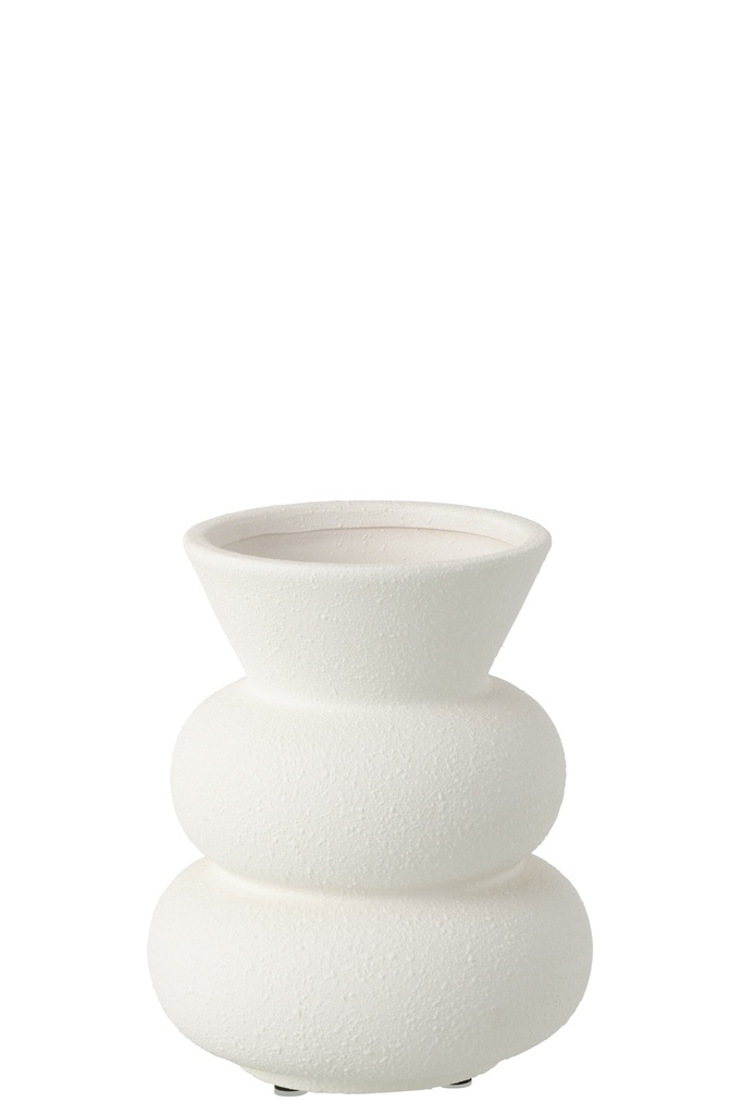 Vase Cone Clay White