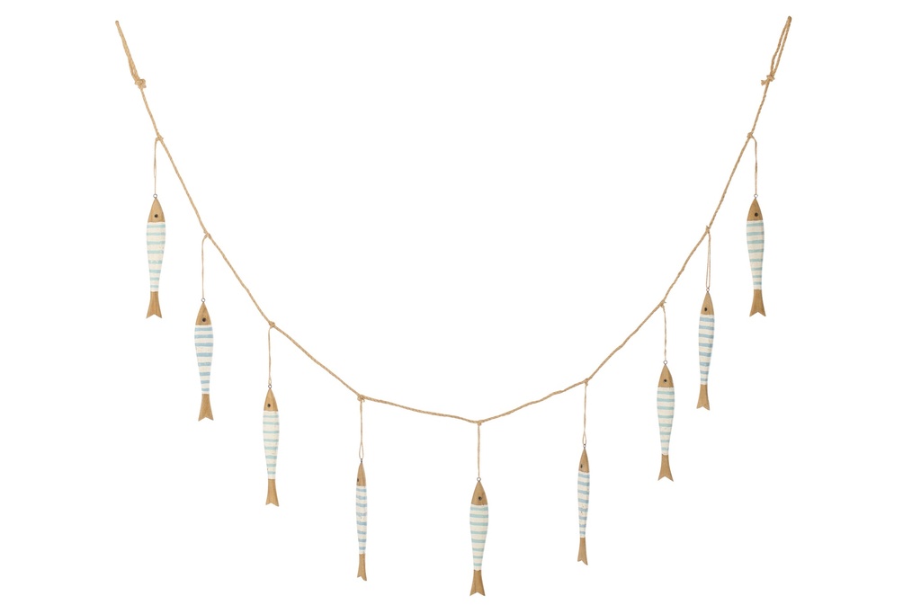 Garland Fish Paulownia Wood Natural/Light