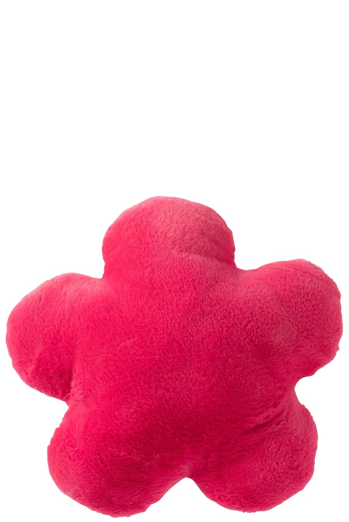 Cushion Flower Polyester Fuchsia