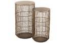 Set Of 2 Sidetables Baskets High