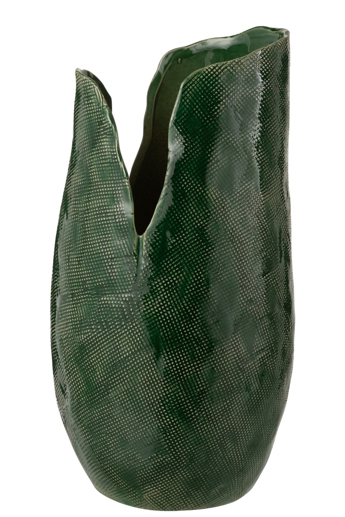 Vase Thibault Clay Dark Green