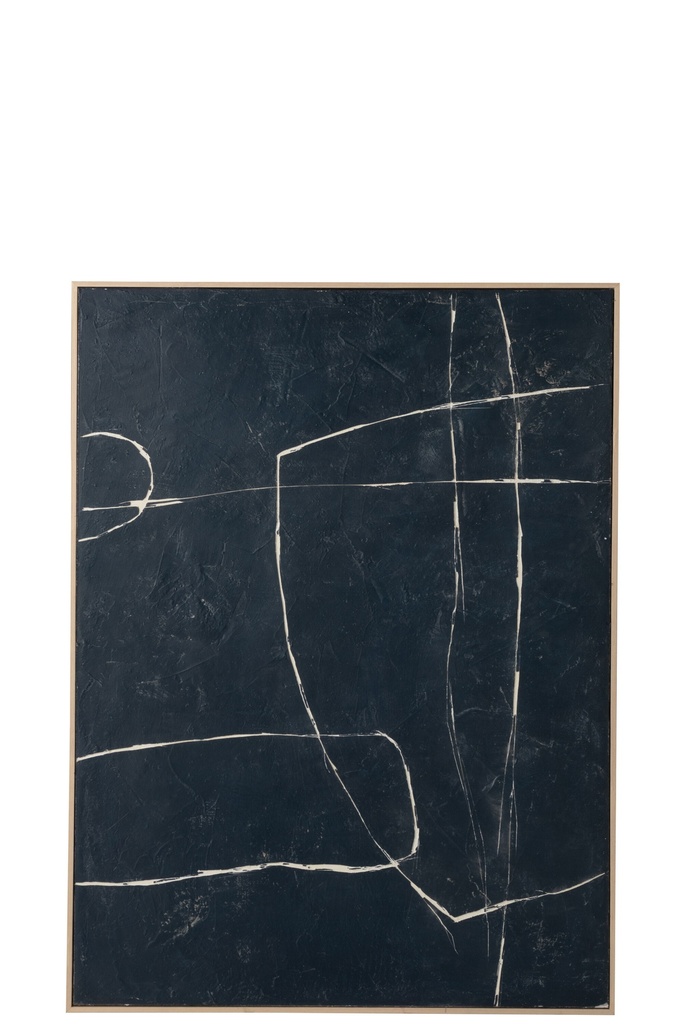 Painting Scratches Pinewood Blue/White
