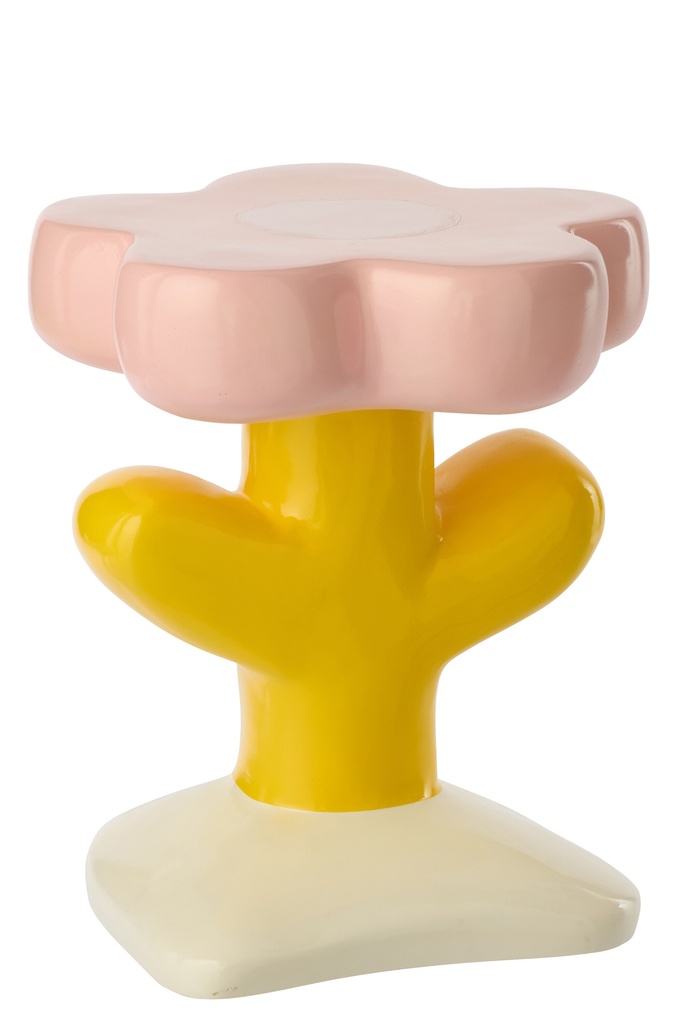 Side Table Flower Mia Fibreglass