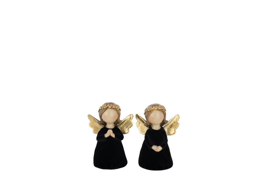 Angel Velvet Polyresin Black Small