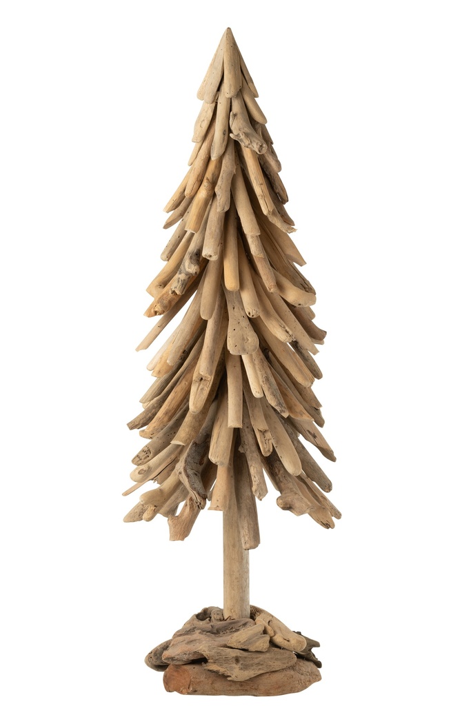 Christmas Tree On Base Wood