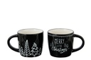 Mug Christmas Dolomite Black/White Assortment