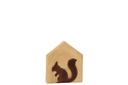 Squirrel In House Mango Wood