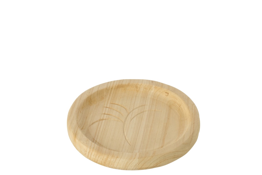 Decorative Tray Leaf Paulownia Wood