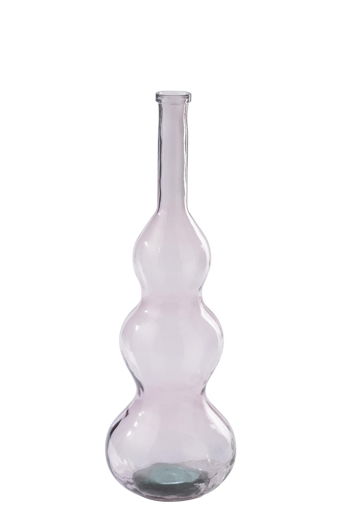Floor Vase Glass Light Pink