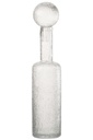 Bottle Decorative Relief Glass Transparent